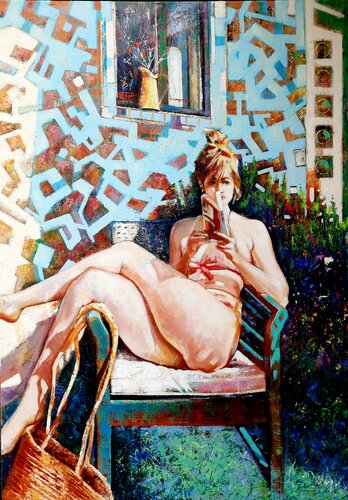 " ausruhen " by Taleh Mirkazım, Painting for Sale on Select