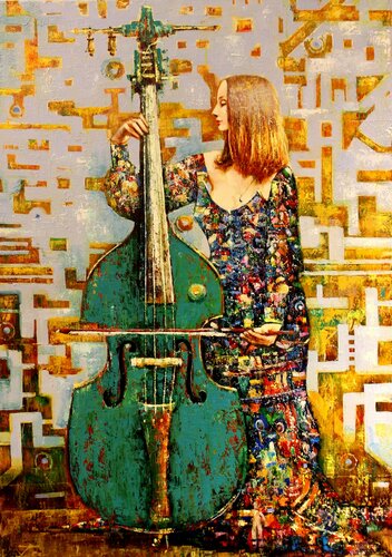 "Müsik" by Taleh Mirkazım, Painting for Sale on Select