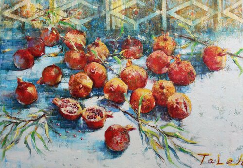 " Die Granatäpfel " by Taleh Mirkazım, Painting for Sale on Select