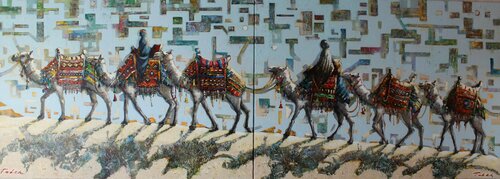 " KARWANE " by Taleh Mirkazım, Painting for Sale on Select