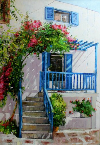 '' Die Landschaft " by Taleh Mirkazım, Painting for Sale on Select