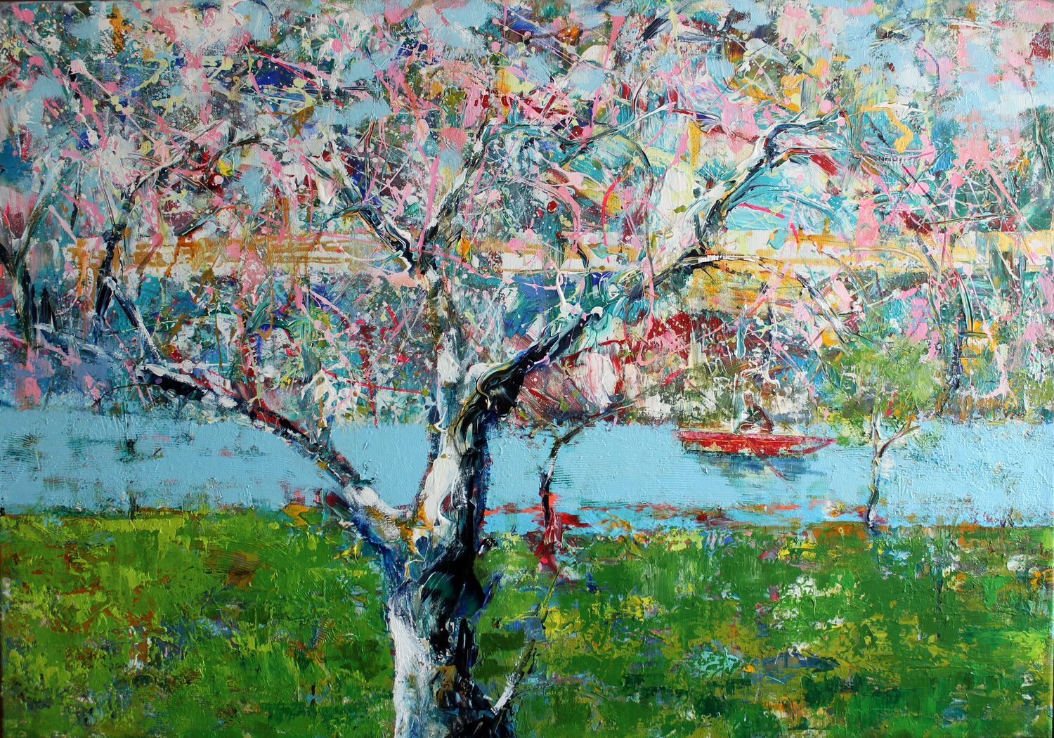 '' Die Landschaft " Taleh Mirkazım Original painting for sale