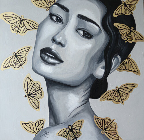 Butterfly wings by Anna Briukhovetska, Painting for Sale on Select