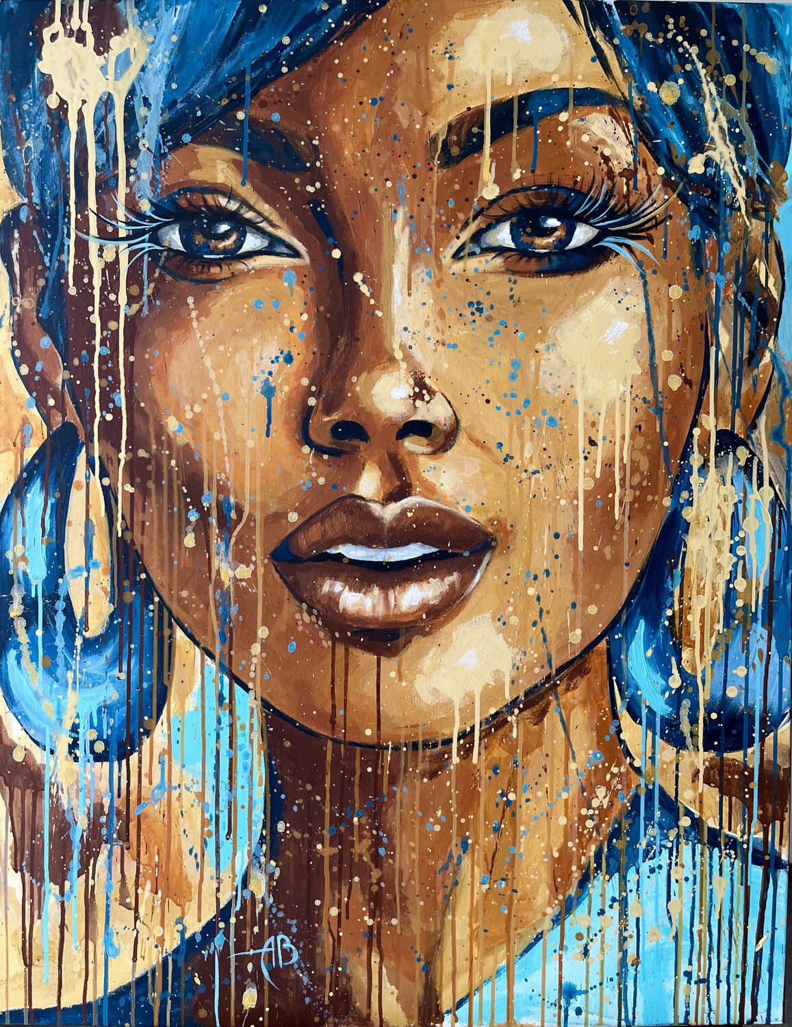 Follow the Current Anna Briukhovetska Original painting for sale