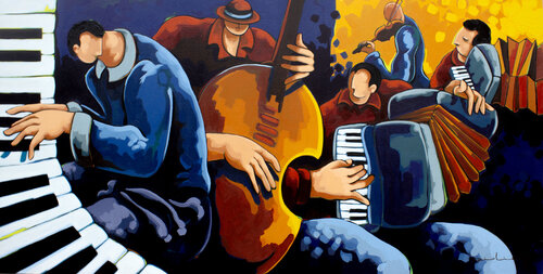 Milonga by Didier Franco, Painting for Sale on Select