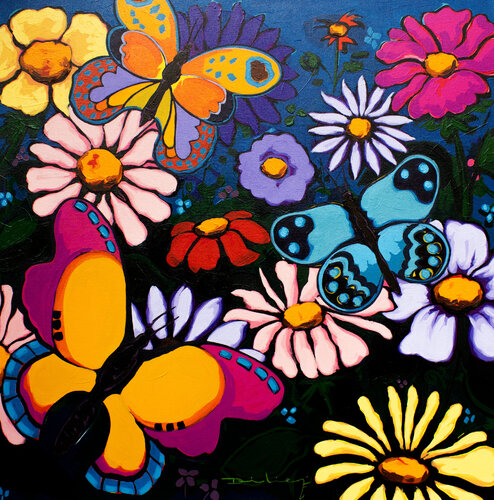 Mariposas. by Didier Franco, Painting for Sale on Select