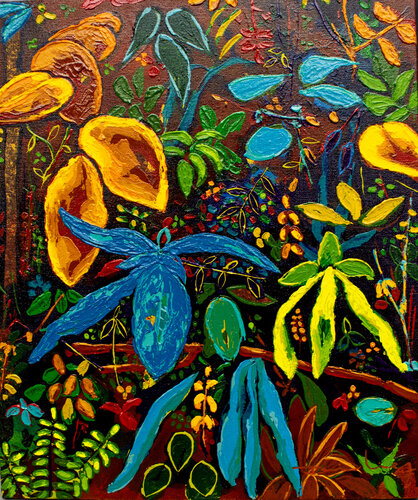 Jardín II. by Didier Franco, Painting for Sale on Select
