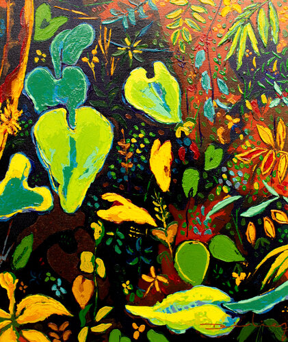 Jardín III. by Didier Franco, Painting for Sale on Select