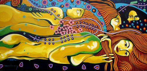 Serpientes acuáticas II by Didier Franco, Painting for Sale on Select