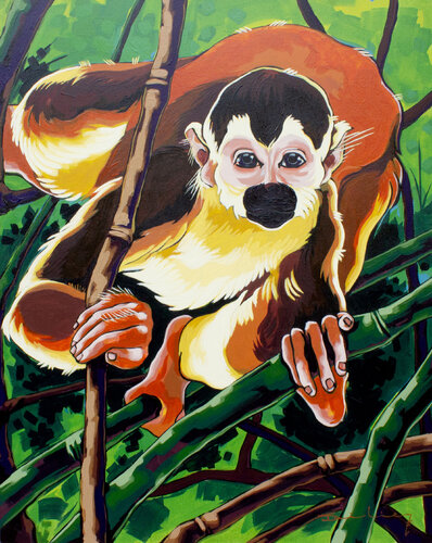 Tití. by Didier Franco, Painting for Sale on Select