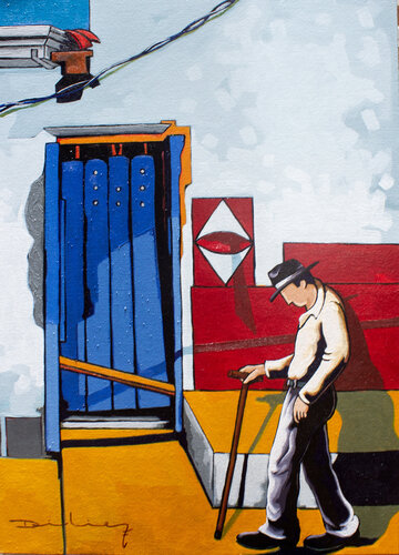 Despacio que tengo afán. by Didier Franco, Painting for Sale on Select