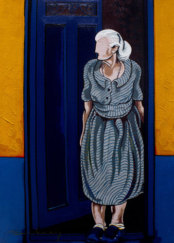 Esperando. by Didier Franco, Painting for Sale on Select