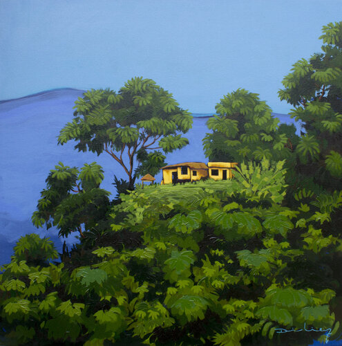 La casa amarilla. by Didier Franco, Painting for Sale on Select