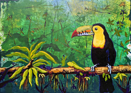 Tucán caribeño by Didier Franco, Painting for Sale on Select