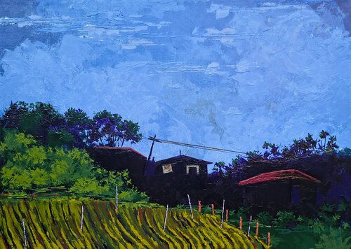En la tarde, Quindio by Didier Franco, Painting for Sale on Select
