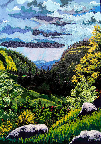 "Cuando el morro se encapota, la lluvia no perdona" by Didier Franco, Painting for Sale on Select