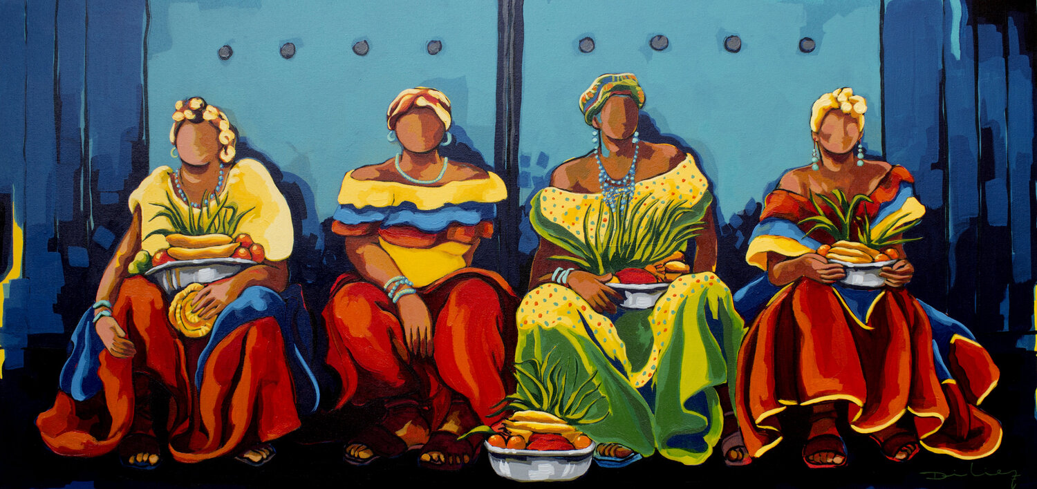 Colombia colors Didier Franco Original painting for sale