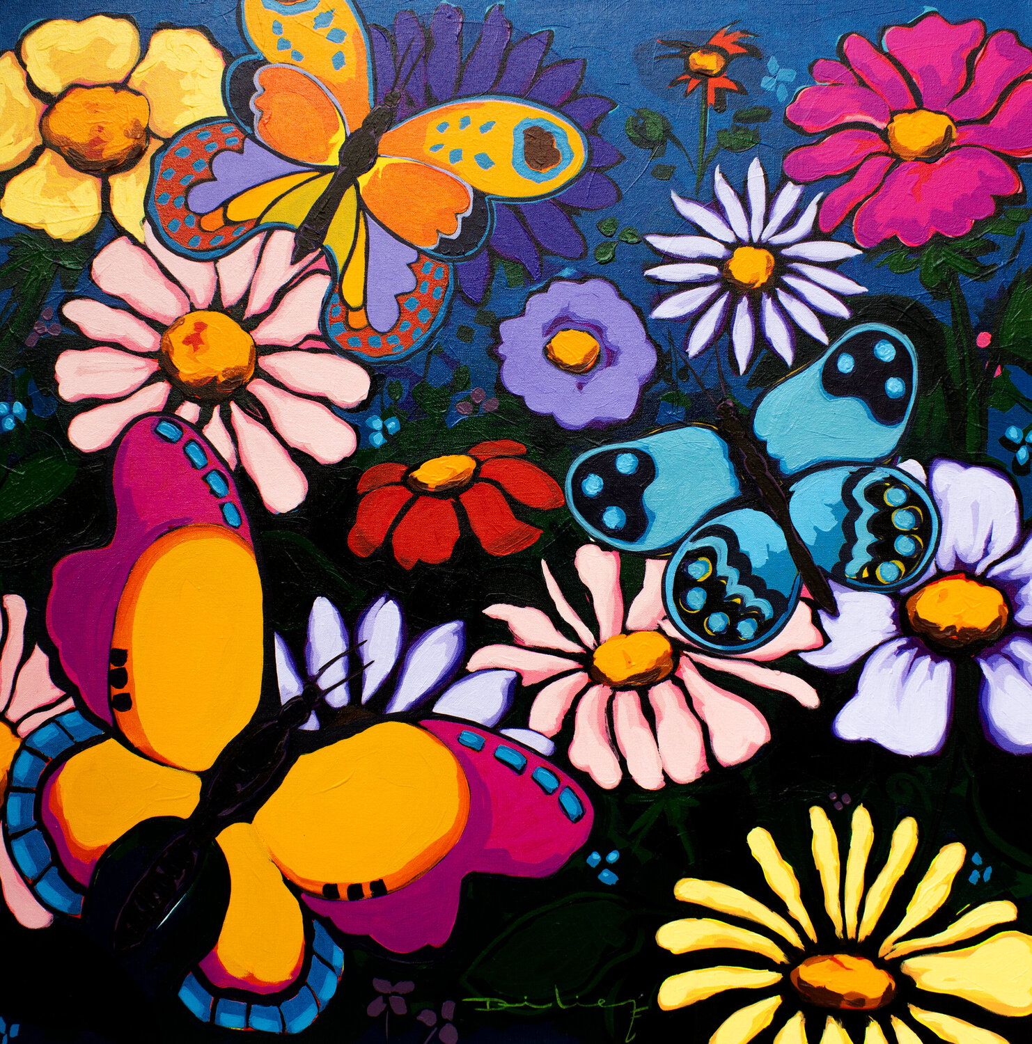 Mariposas. Didier Franco Original painting for sale