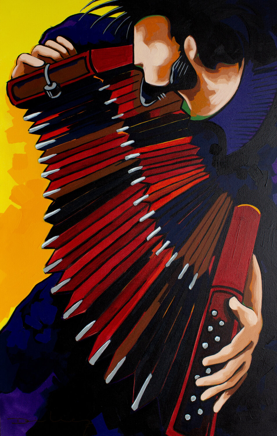 Bandoneón. Didier Franco Original painting for sale