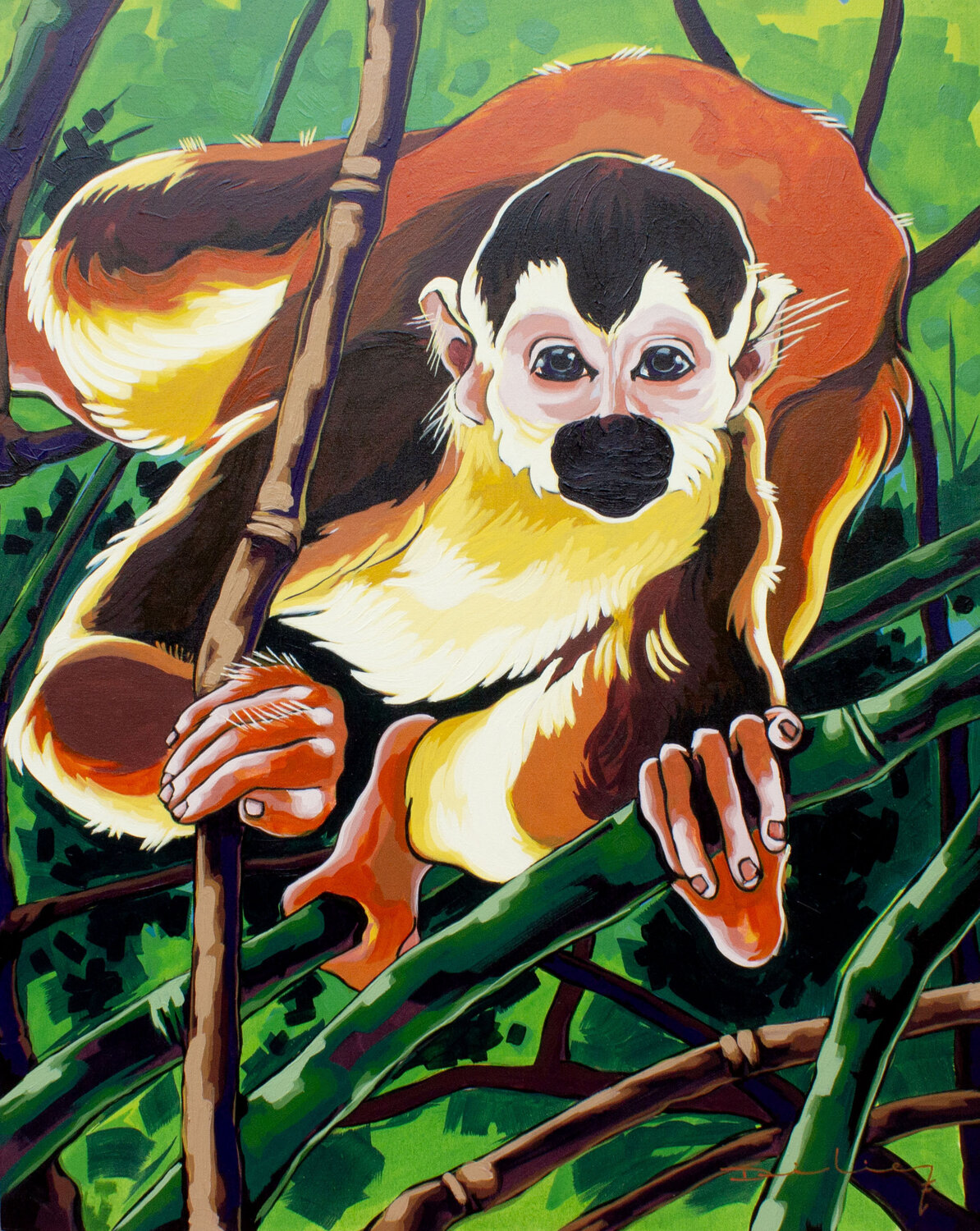 Tití. Didier Franco Original painting for sale