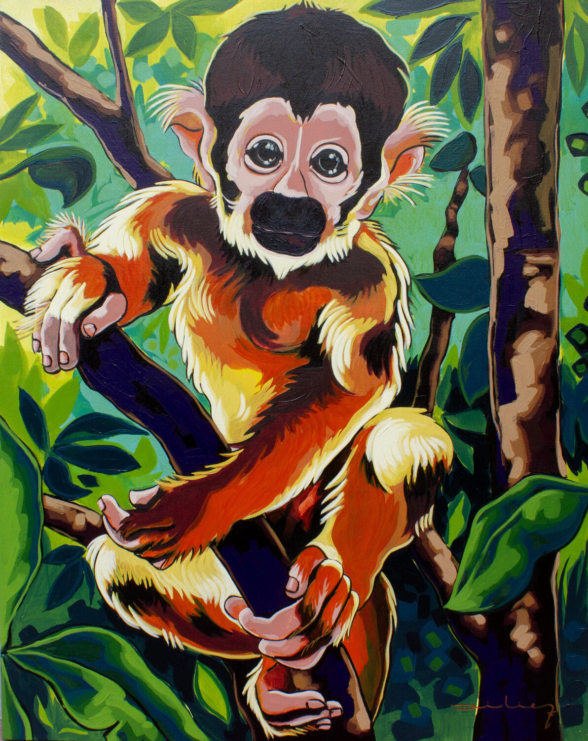 Monito. Didier Franco Original painting for sale