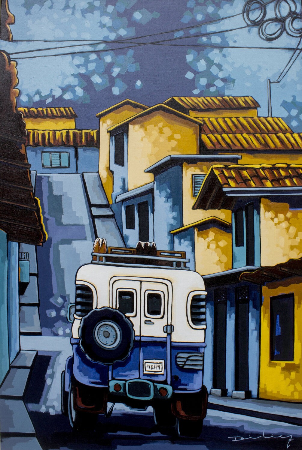 La subida. Didier Franco Original painting for sale