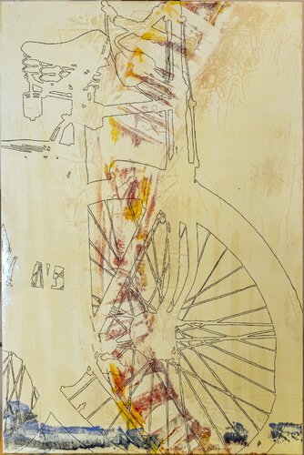 Im Kreis 1 by Oliver Sachse, Painting for Sale on Select