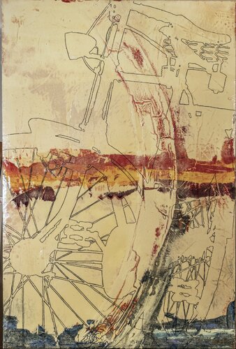 Im Kreis 3 by Oliver Sachse, Painting for Sale on Select