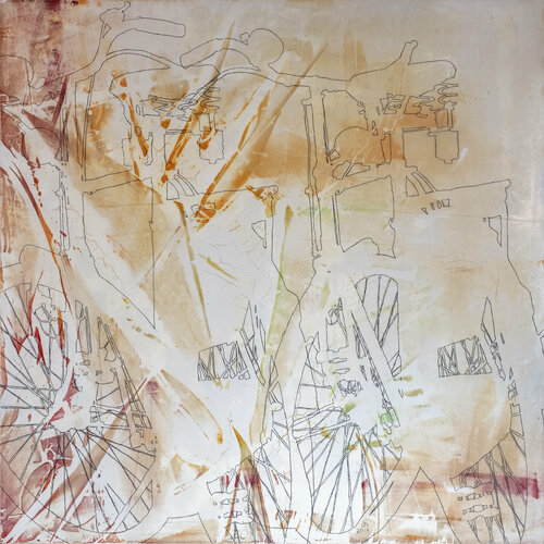 Gazelle - Überschneidung II by Oliver Sachse, Painting for Sale on Select