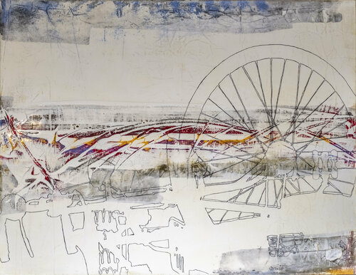 Horizont I by Oliver Sachse, Painting for Sale on Select