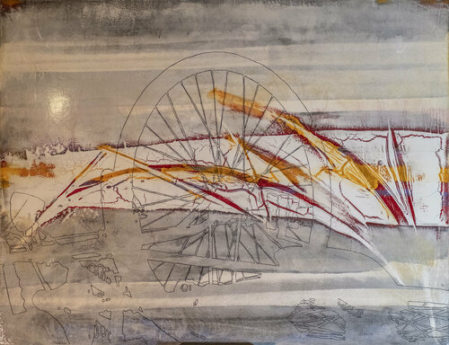 Horizont III by Oliver Sachse, Painting for Sale on Select