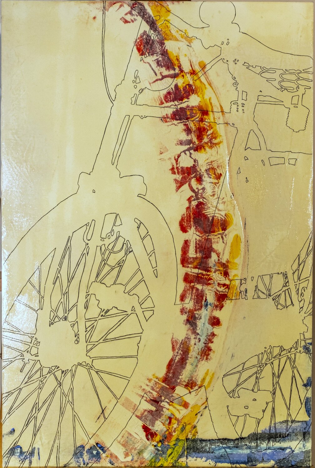 Im Kreis 2 Oliver Sachse Original painting for sale