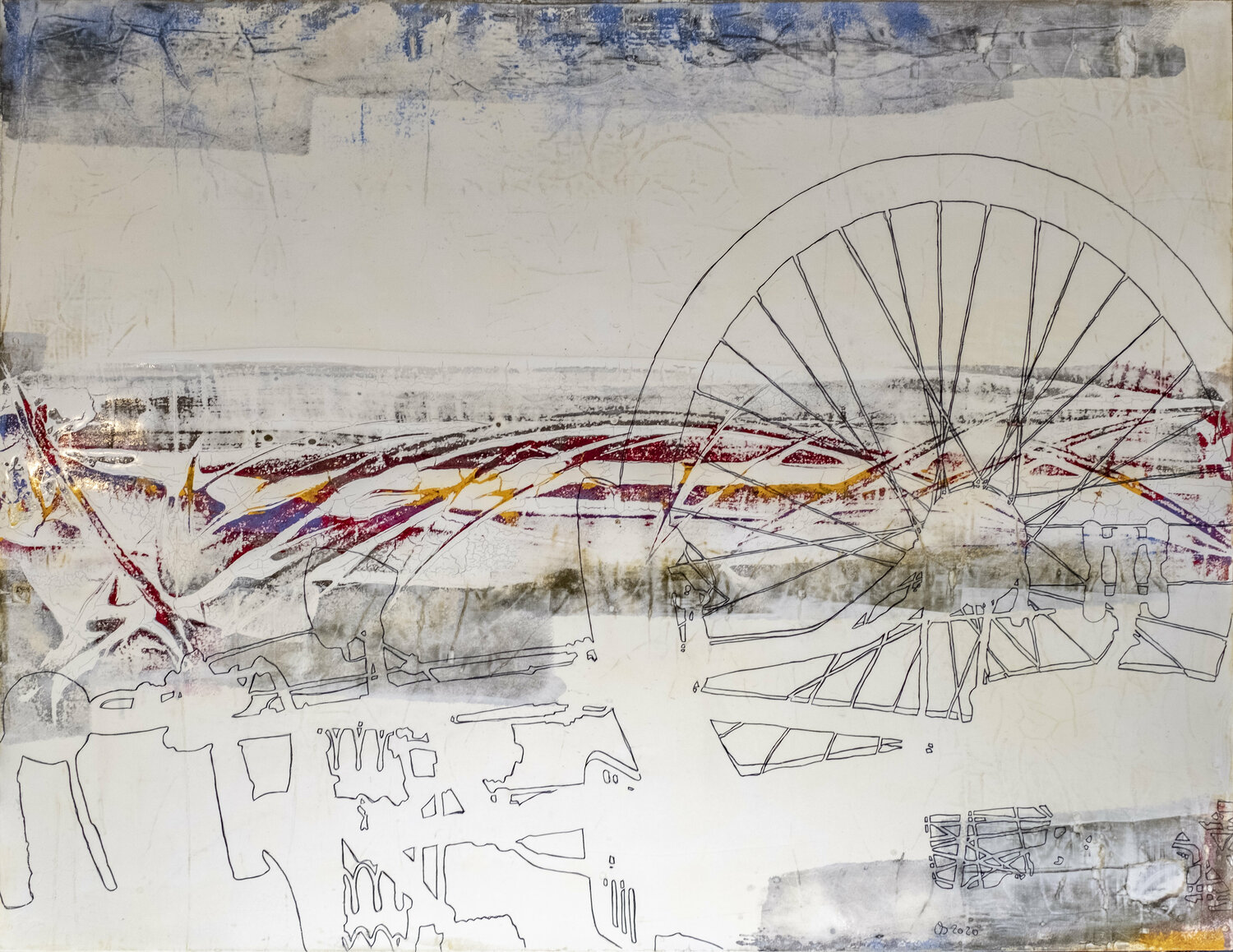 Horizont I Oliver Sachse Original painting for sale