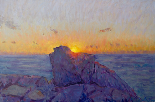 Rocks, Barcarello by Luca Raimondi, Painting for Sale on Select