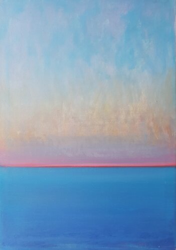 open blue #13 by Luca Raimondi, Painting for Sale on Select