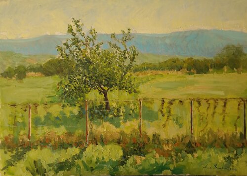 tree, early evening by Luca Raimondi, Painting for Sale on Select