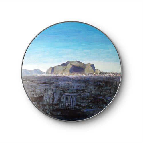 Montepellegrino, Palermo, afternoon light by Luca Raimondi, Painting for Sale on Select