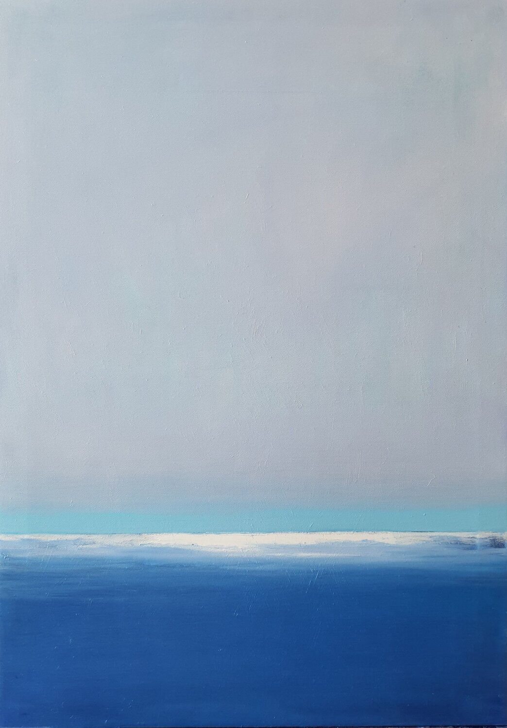 open blue #10 Luca Raimondi Original painting for sale