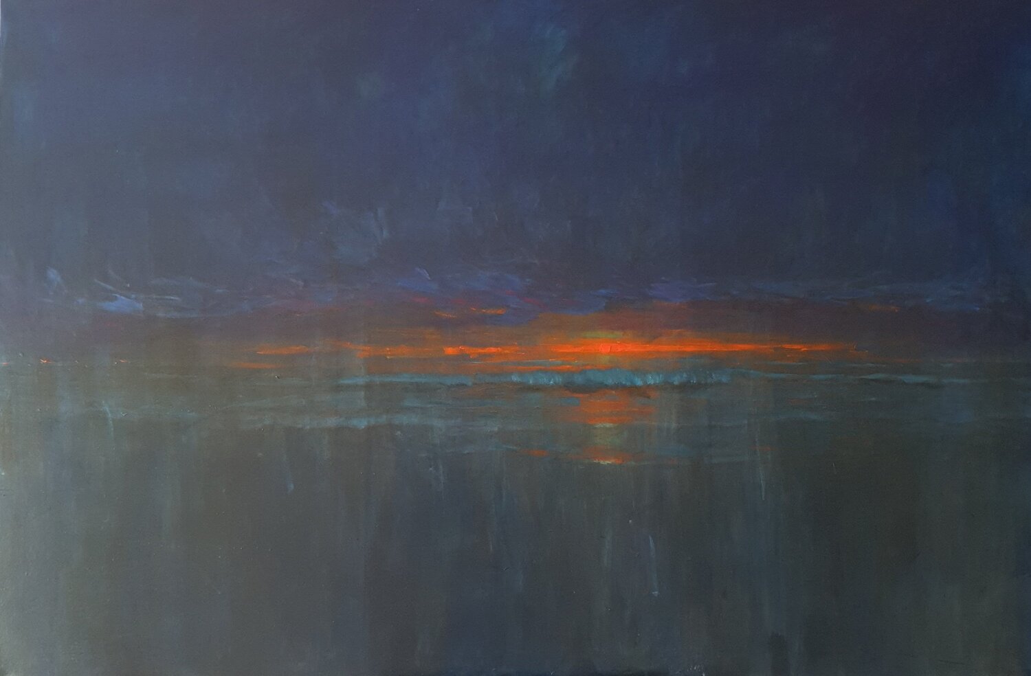 wave, night Luca Raimondi Original painting for sale