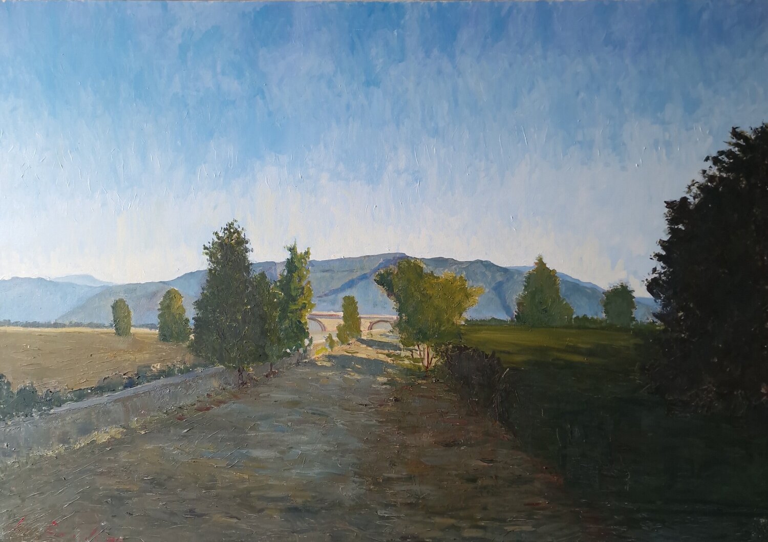 road, last light Luca Raimondi Original painting for sale