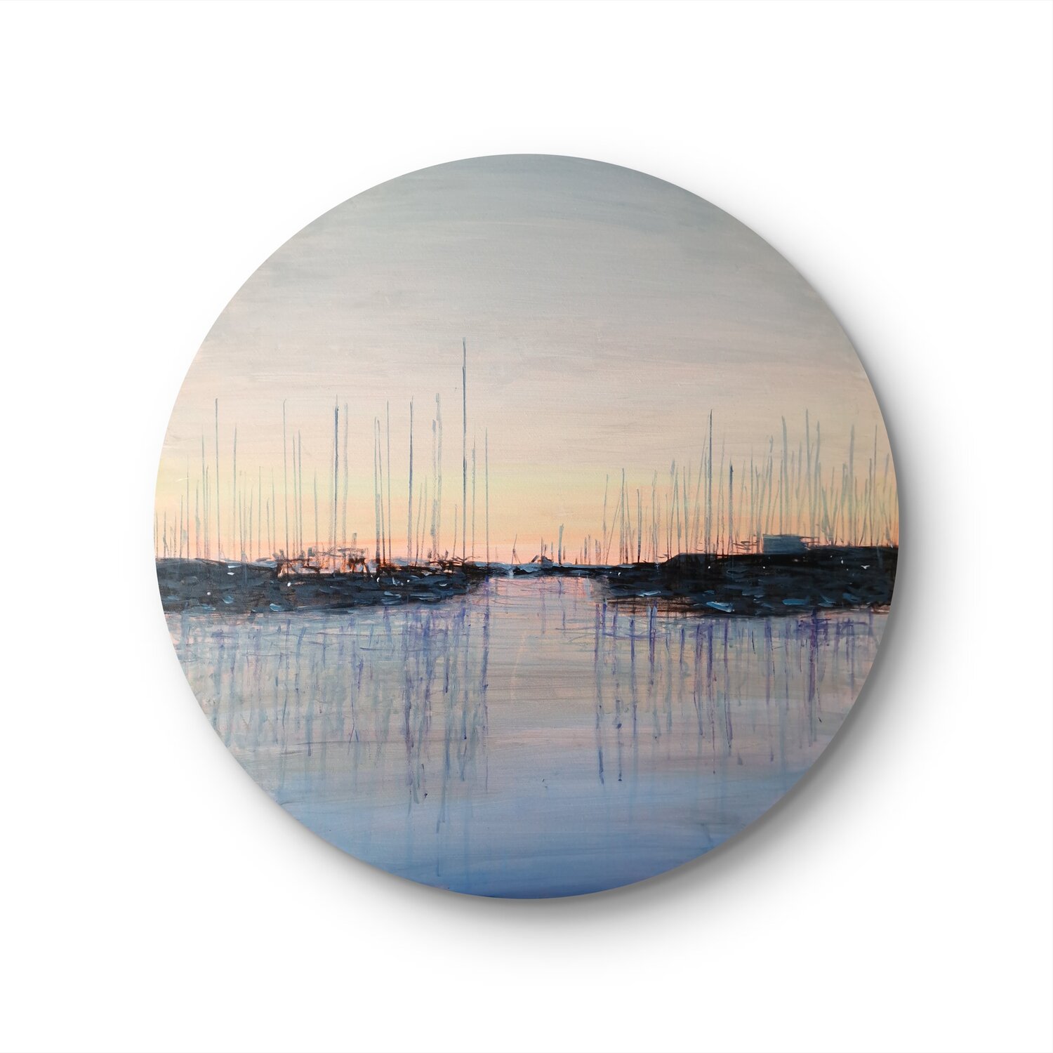 Harbour, sunrise Luca Raimondi Original painting for sale