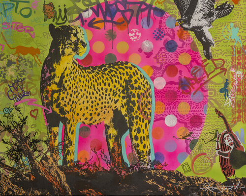 Wild Cheetah von Ann Gadd, Malerei kaufen auf Select