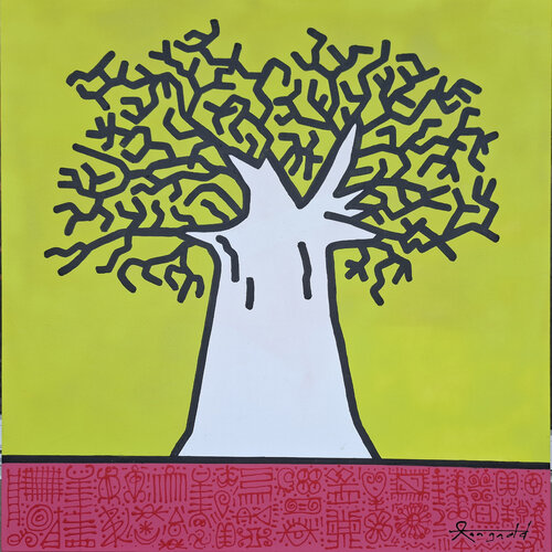 Mighty African Baobab (3) by Ann Gadd, Painting for Sale on Select