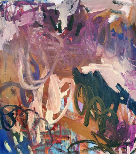 Swimming with the fishes by Emily Starck, Painting for Sale on Select