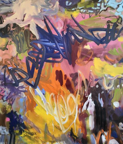 The blue vibration by Emily Starck, Painting for Sale on Select