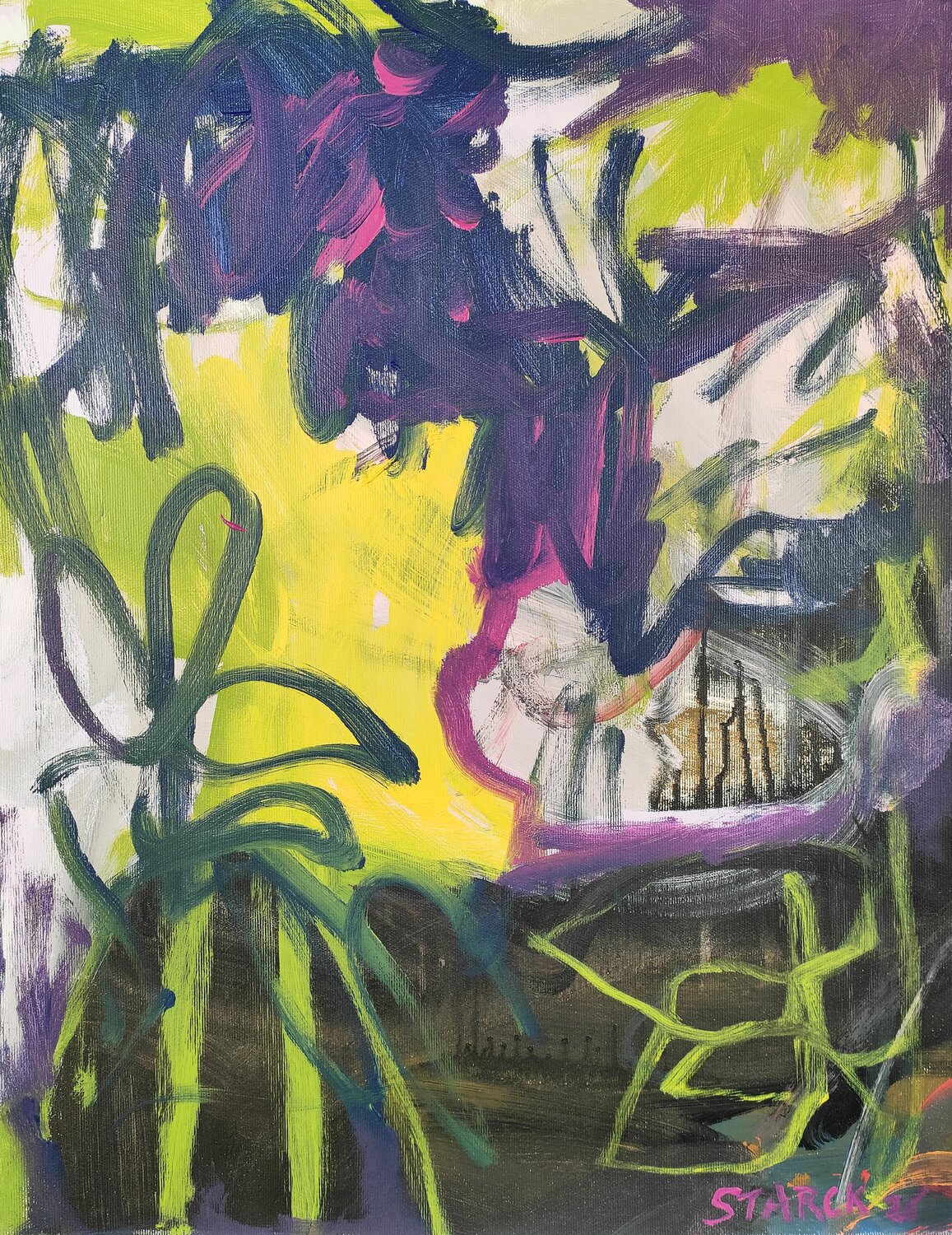 Urban Jungle Emily Starck Original painting for sale