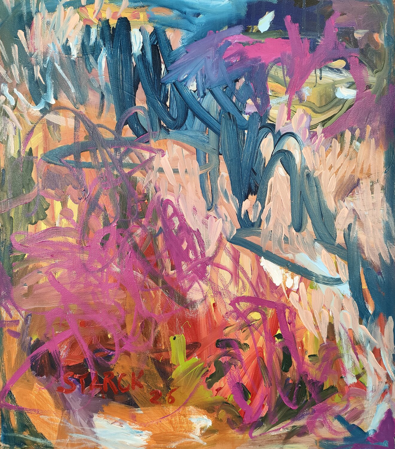 Sally Gabori Emily Starck Original painting for sale
