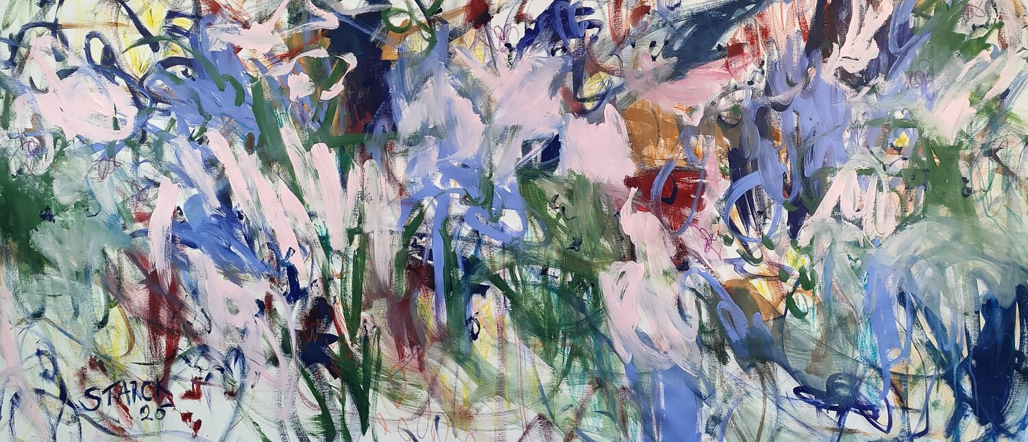 Champ de lavande Emily Starck Original painting for sale