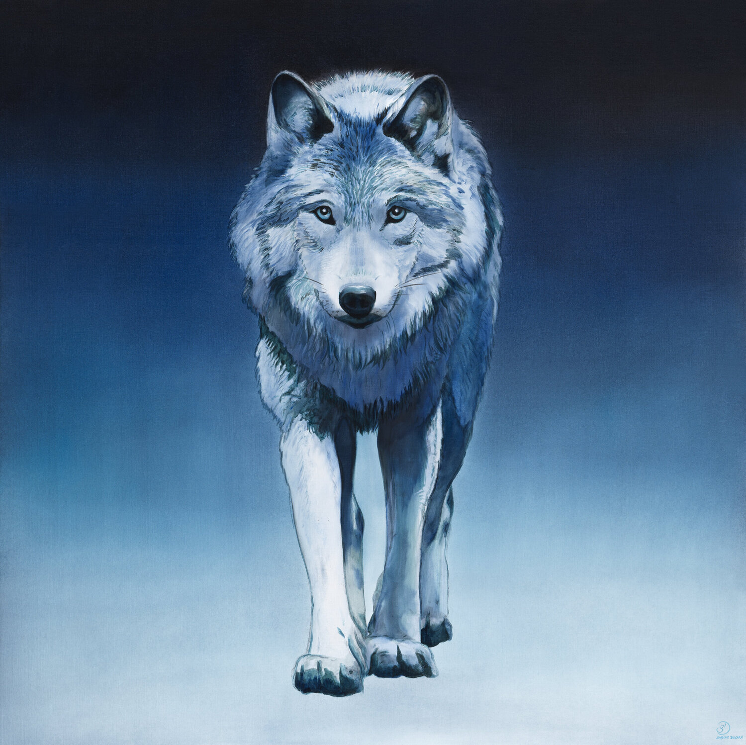 Le Loup Sabine Ducarn Original painting for sale