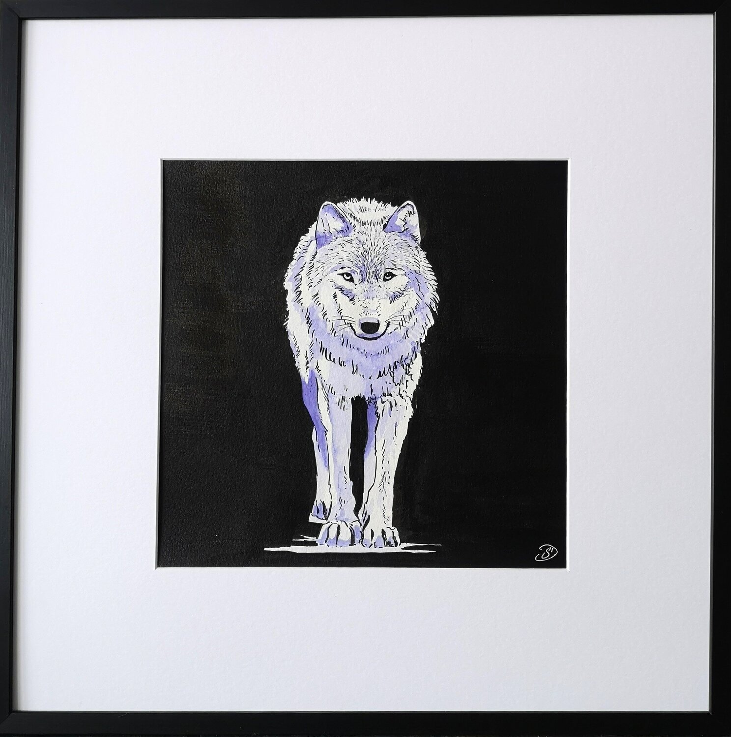 Le Loup Sabine Ducarn Drawing for sale